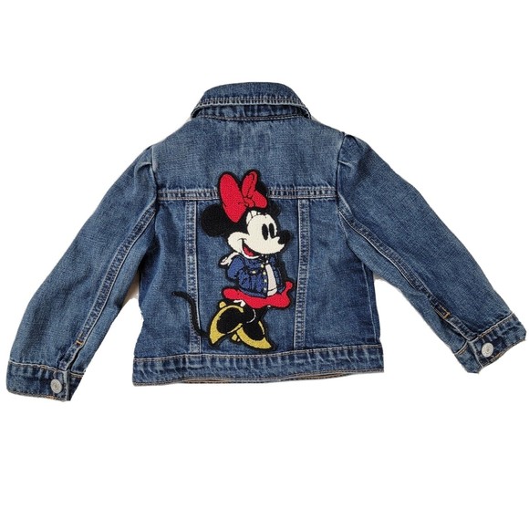 GAP Other - Baby GAP Limited Edition Disney Minnie Mouse Denim Jacket Sz  2T Toddler 2 Years